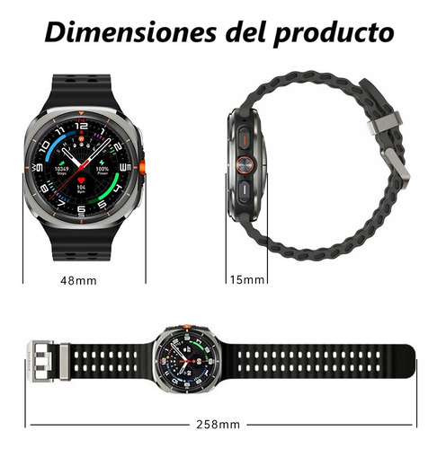 Smartwatch Gps + Celular Amoled 3+32gb Android Tiktok Camara U8 Ultra
