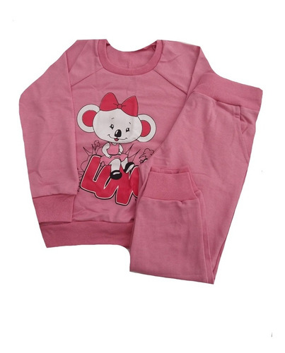 Kit 3 Conjuntos Inverno Moletom Feminino Infantil Menina