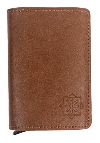 Mens Wallet Con Clip De Dinero, Titular De La 2987o