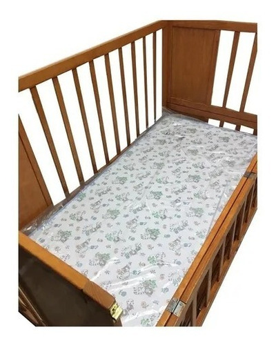 Colchon Para Cuna O Corral 95 X 140 X 7 Impermeable Blanco