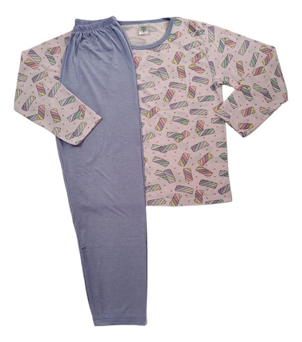 Kit 3 Conjuntos Pijamas Juvenil - Menino Ou Menina 10 À 16 
