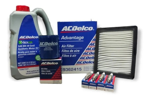 Kit Afinación Acdelco 0w20 Sintético Dexos1 Gen2 19428657