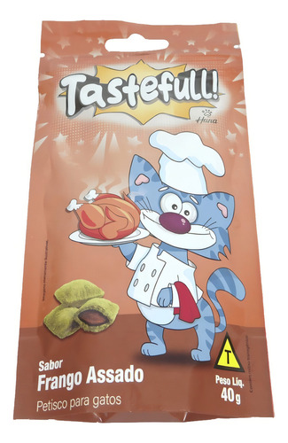 Kit 2 Hana Tastefull Nuggets Para Gatos Frango Assado 40g