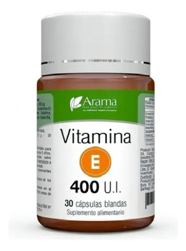Vitamina E 30 Capsulas Blandas 400 Mg