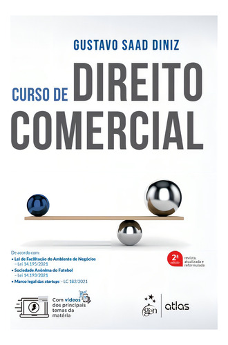 Curso De Direito Comercial, De Diniz, Gustavo Saad. Editora Atlas - Grupo Gen, Capa Mole Em Português, 2021