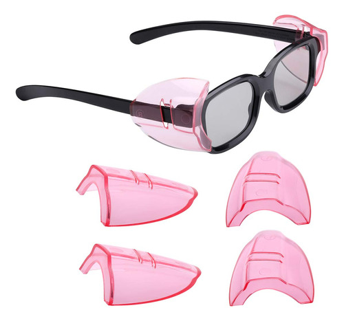 Gafas Seguridad 2 Pares Grandes, Rosadas