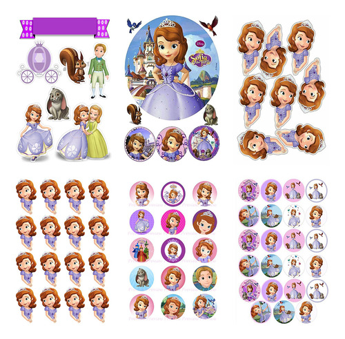 Kit Imprimible Stickers 555 Jpg Disney Fiestas Feliz Cumple