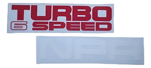 comprar Kit 2 Calcomania Camion Npr Turbo 6 Speed Rotulada