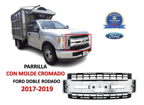 Parrilla Cromada Ford Doble Rodado 2017-2019