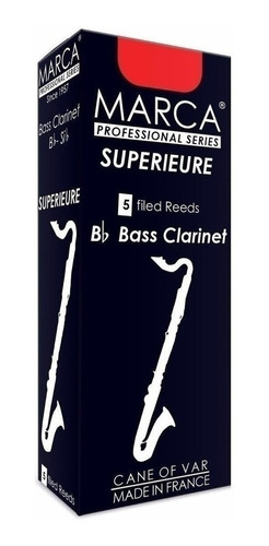 Marca Sp530 Cañas Clarinete Bajo Superieure N° 3 X 5 Unid