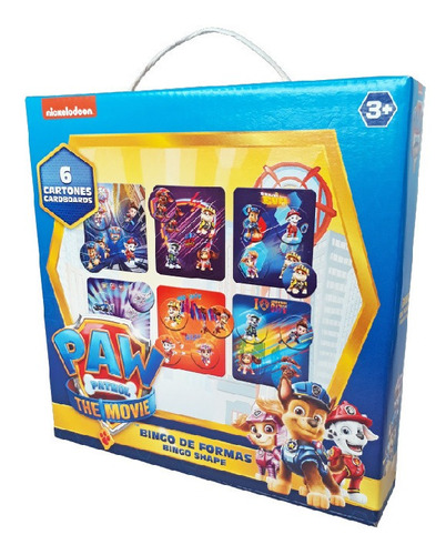 Paw Patrol Juego Bingo De Formas Int 1618 Original