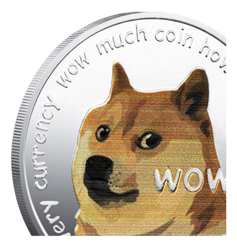 Perro Monedas Conmemorativas Dogecoin Recuerdo De Plata