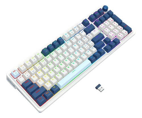 Teclado Redragon Eisa K686-rgb-pro Wireless English Red