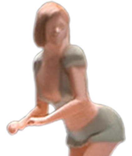 4 Uds 1/64 Modelo Prepintado Muñecas En Miniatura De Resina