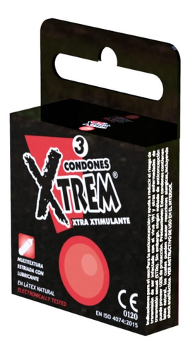 Condones Xtrem Xtra Xtimulante X 3 - Unidad a $484