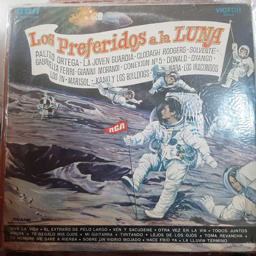 Vinilo Los Preferidos A La Luna Ww H Cp2