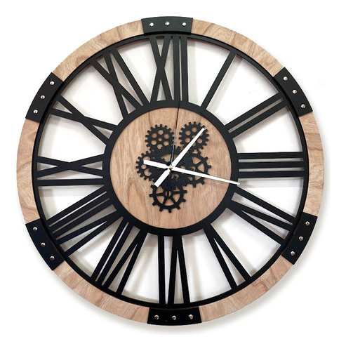 Reloj Pared 60cm Olden De Madera - Somos Fabricantes 