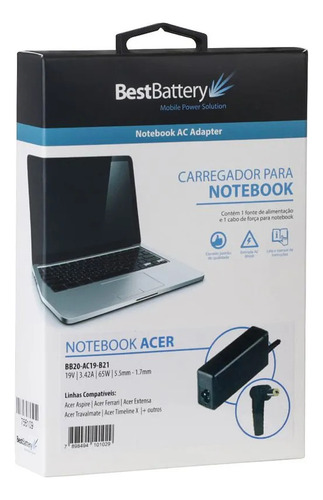 Fonte Carregador Para Acer Aspire E5-574 Series