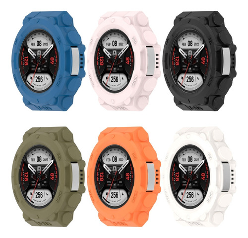 Funda De Reloj Tpu Negra Para Amazfit T-rex 2