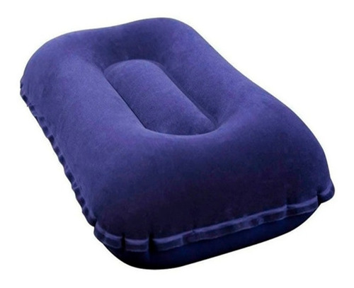 Almohada Inflable Afelpada Camping Hogar Compacta