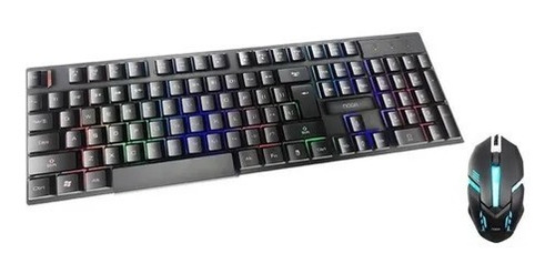 Combo Kit Gamer Teclado + Mouse Noga Nkb-92 Leds Multimedia