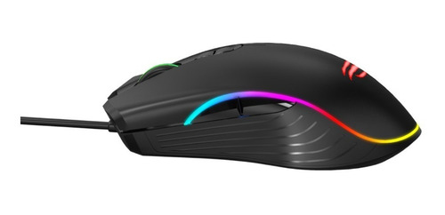 Imagen 2 de 3 de Mouse De Juego Alámbrico Rgb Negro Usb Ms1006 Havit