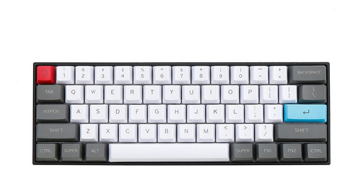 61 Teclas Perfil Pbt Grueso Teclado Interruptor Teclado Mecá