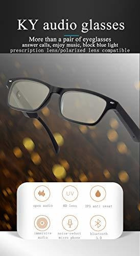 Gafas Bluetooth Ooavr Con Lente Anti Luz Azul, Ligero Y