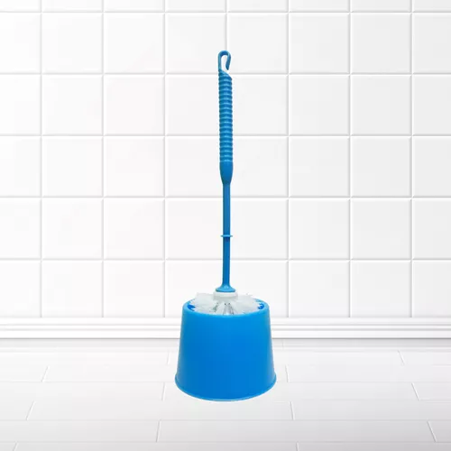 Cepillo Escobilla Para Baño Inodoro Limpieza Water 2 En 1 - variante color  AZUL — Atrix