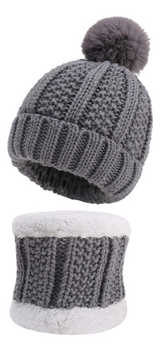 Set De Gorro Y Bufanda Con Forro Polar Para Niños Y Niñas