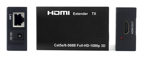 Kit Extensor Hdmi Por Cable De Red Utp / Hasta 60 Metros