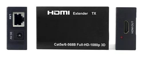 EXTENSOR HDMI 60 METROS POR CABLE UTP CAT5 O CAT6 – Masternet – Tecnología  a tu alcance