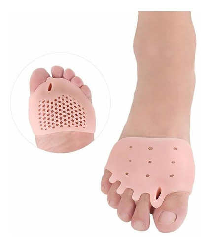 Imagem 3 de 10 de Par Palmilha Ortopédica Antepé Silicone Gel Alivia As Dores