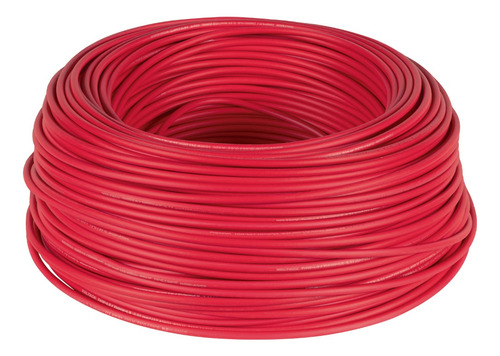Rollo De 100 M De Cable Thhw-ls 12 Awg Rojo, Volteck 46060