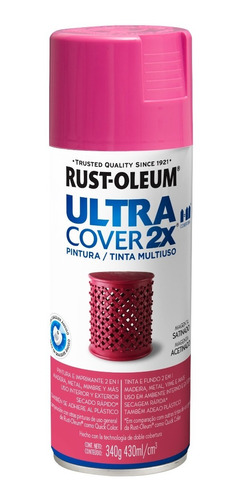 Aerosol Ultra Cover Satinado Rust Oleum  X 340 Gr. Colores