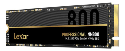 Lexar Nm800 M.2 Nvme Ssd De Gran Capacidad De Estado Sólido