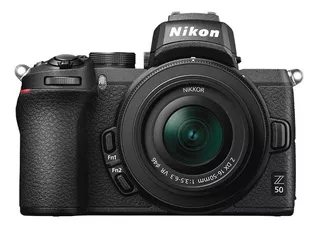 Nikon Kit Z 50 + lente 16-50mm VR mirrorless cor preto