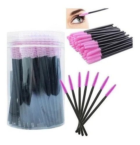 Cepillos Desechable Para Cejas Y Pestañas Extensión /100 Und