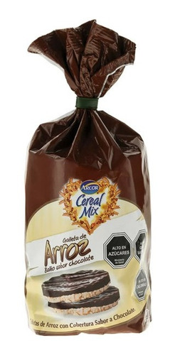 Galletas De Arroz Arcor Sabor Chocolate 167gr(3unidad)-super