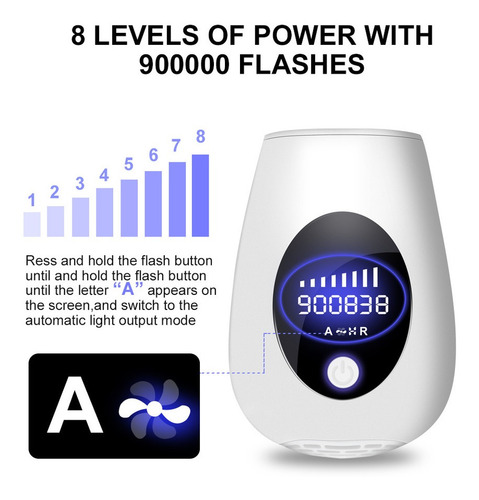 Imagen 8 de 9 de Ipl Láser 900 Mil Flashes Depilación Definitiva