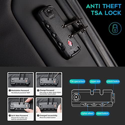 Bange Mochila Antirrobo Para Computadora Portátil De Negocio
