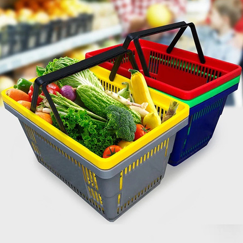 Canastilla Canasta Apilable De Mano Para Supermercado