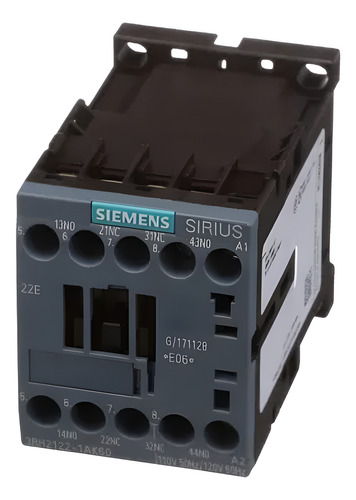 Contactor Siemens 2na+2nc 120vca Sirius 3rh21221ak60