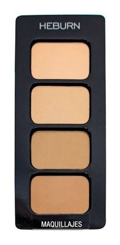 Heburn Paleta Maquillaje Profesional Polvo Compacto Cod. 943