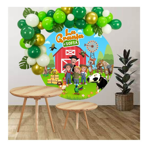 Banner Circular Granja Safari Mickey Plim Sonic 1 Metro