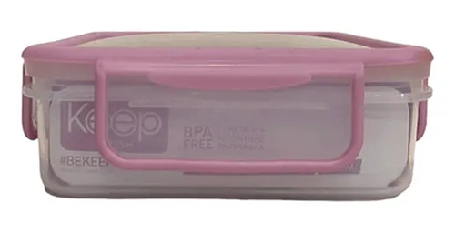 Hermetico Cuadrado Pp Libre Bpa Colores 600ml Keep