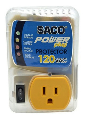 Protector De Voltaje Y Supresor De Picos Marca Saco 120-220v