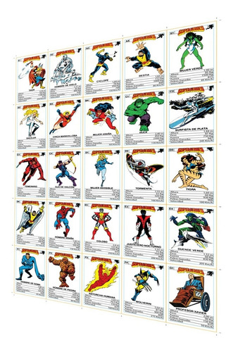 4 Naipes Super Heroes Marvel + Super Amigos + Transformers