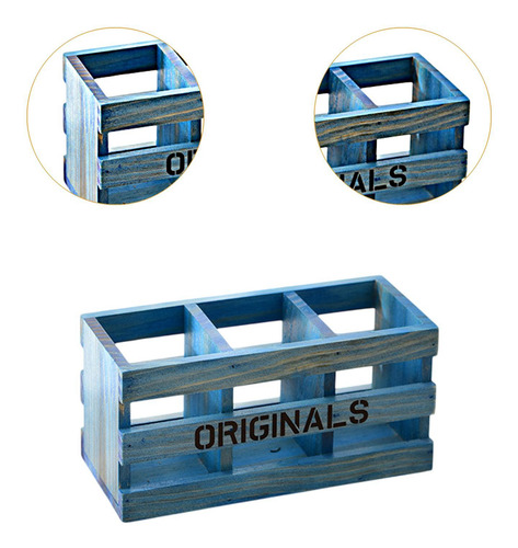 Organizador De Control Remoto Soporte De Lápiz De Azul
