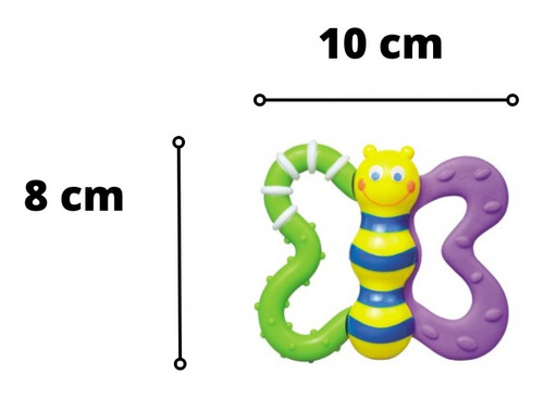 Imagen 3 de 5 de Sonajero Mordillo Insectos Para Bebé Baby Toys